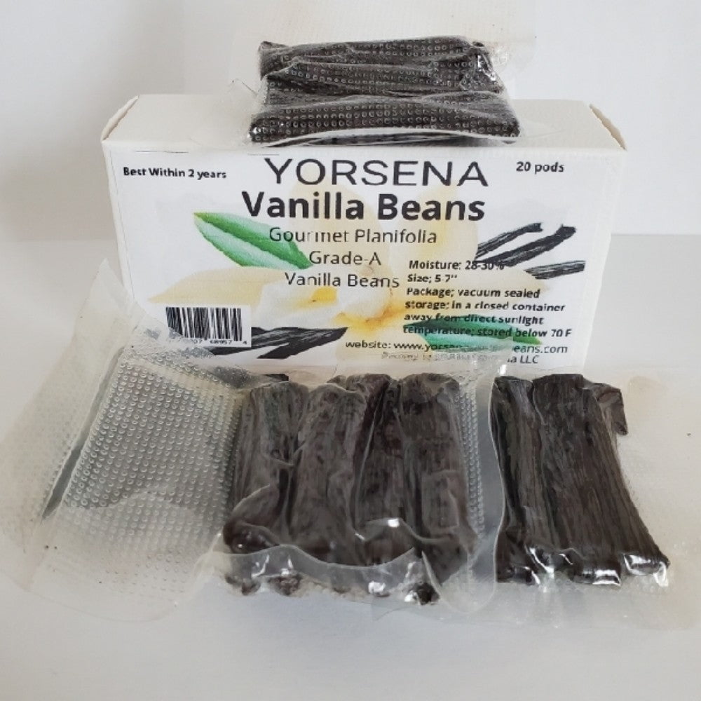 Madagascar Vanilla Beans Grade A , planifolia 20 pods
