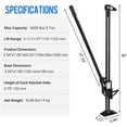 thumbnail image 7 of Utility High Lift Farm Jack, 60 Inch Ratcheting Off Road Utility Farm Jacks, 3.18 Ton (7000 Lb) Capacity, for Tractor, Truck, SUV, Jeep, Black, 7 of 7