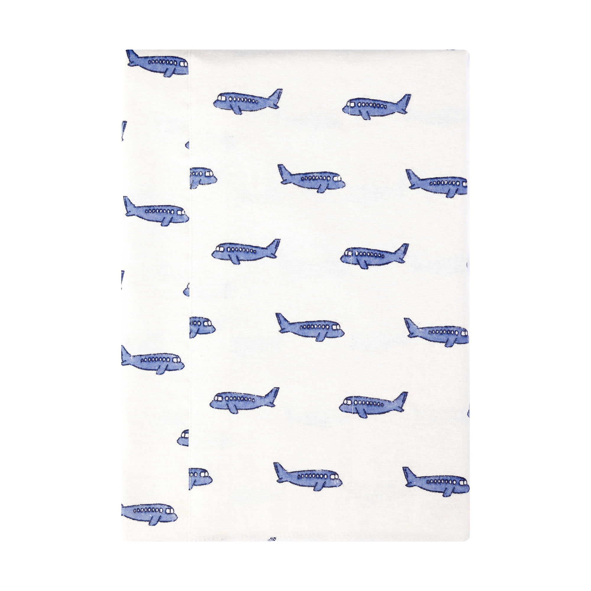 Hudson Baby Infant Boys Cotton Flannel Burp Cloths 4-Pack, Born To Fly, One Size