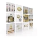 thumbnail image 1 of Set De 12 Cuadros Decorativos Para Recámara Love Oro, 1 of 5