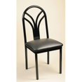 thumbnail image 1 of Alston Quality 190 BLK-Blue Ridge Chaise Latérale en Métal avec Assise Rembourrée Cadre Noir, 1 of 1
