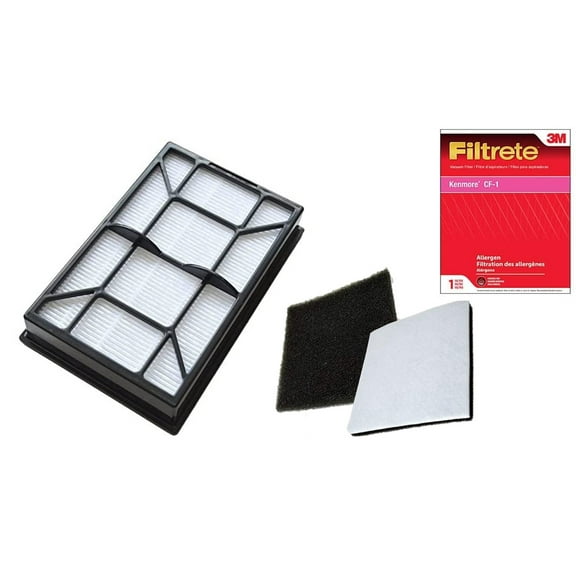 2 PK Kenmore CF1 86883 CF-1 Motor Filters   Replacement Kenmore EF-9 EF9 Hepa Media Exhaust Filter 53296