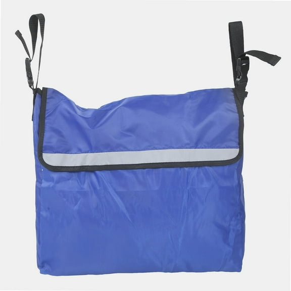 Wheelchair Bag, Large Capacity Wheel Chair Storage Tote Backpack Bag Travel Messenger Back Pack Side Store Accessories for Mobility Transport Scooter Use[Blue]