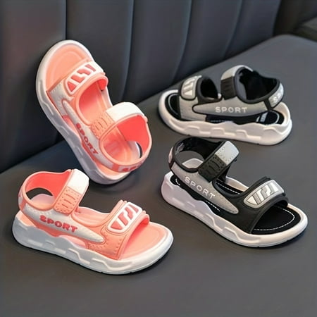 

Boys Girls Hook And Loop Sandals Wear-resistant Non-Slip Comfy Beach Shoes Summer