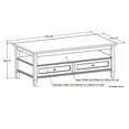 thumbnail image 5 of Atlin Designs 2-Drawers Coffee Table in Tobacco Brown, 5 of 5