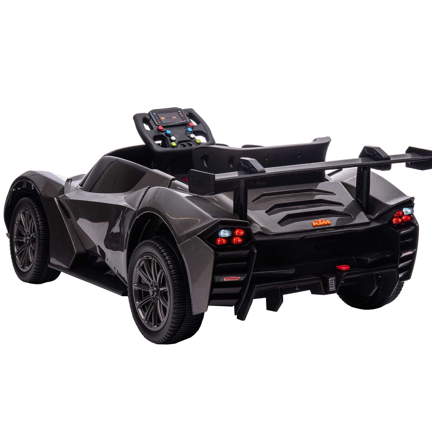 CIPACHO Licensed Ktm x Bow Gtx Electric Car for Kids, 12v Powered Ride Ons Kids Car with 2.4G Parents Remote Control, MP3, Bluetooth, Black CIPACHO Licensed Ktm x Bow Gtx Electric Car for Kids, 12v Powered Ride Ons Kids Car with 2.4G Parents Remote Control, MP3, Bluetooth, Black