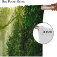 thumbnail image 5 of Forest Blackout Curtains, Natural Tropical Waterfall Jungle River Rainforest Landscape Scenic Print, Bedroom Living Room Kitchen 42" W x 84" L, 5 of 6