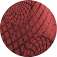thumbnail image 1 of Ahgly Company Machine Washable Indoor Round Transitional Crimson Red Area Rugs, 3' Round, 1 of 7
