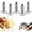 3/16 Oz, variant on 5 Pack Silver Sea Urchin Bait, Anchor Shaped Sinker with Anti-Slip Locking Hook for Secure Fishing Setup, Saltwater Metal Weight Weight 3/32 to 3/16 oz