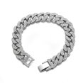 thumbnail image 1 of Pulsera Hombre Mujer, Pulsera Retro Hip Hop Plata, 1 of 4