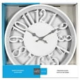 thumbnail image 2 of Hauz - Round Wall Clock, 12" Diameter, Large Numbers, Quartz Precision, White, 2 of 2