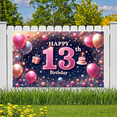 thumbnail image 5 of Colorful Design Happy Birthday Banner Stars Pattern Balloon Decoration Party Backdrop for Teenage Party Celebration Indoor Decoration Event, 5 of 7