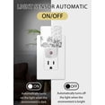thumbnail image 2 of Night Lights Auto Sensor Grey Tortoise Palm Tree Plug-in LED Nightlights Lamp Dusk to Dawn for Living Room, Bedroom, Bathroom, Hallway, Stairways Home Wall Decor, Tropical Plants Night Light, 2 of 9