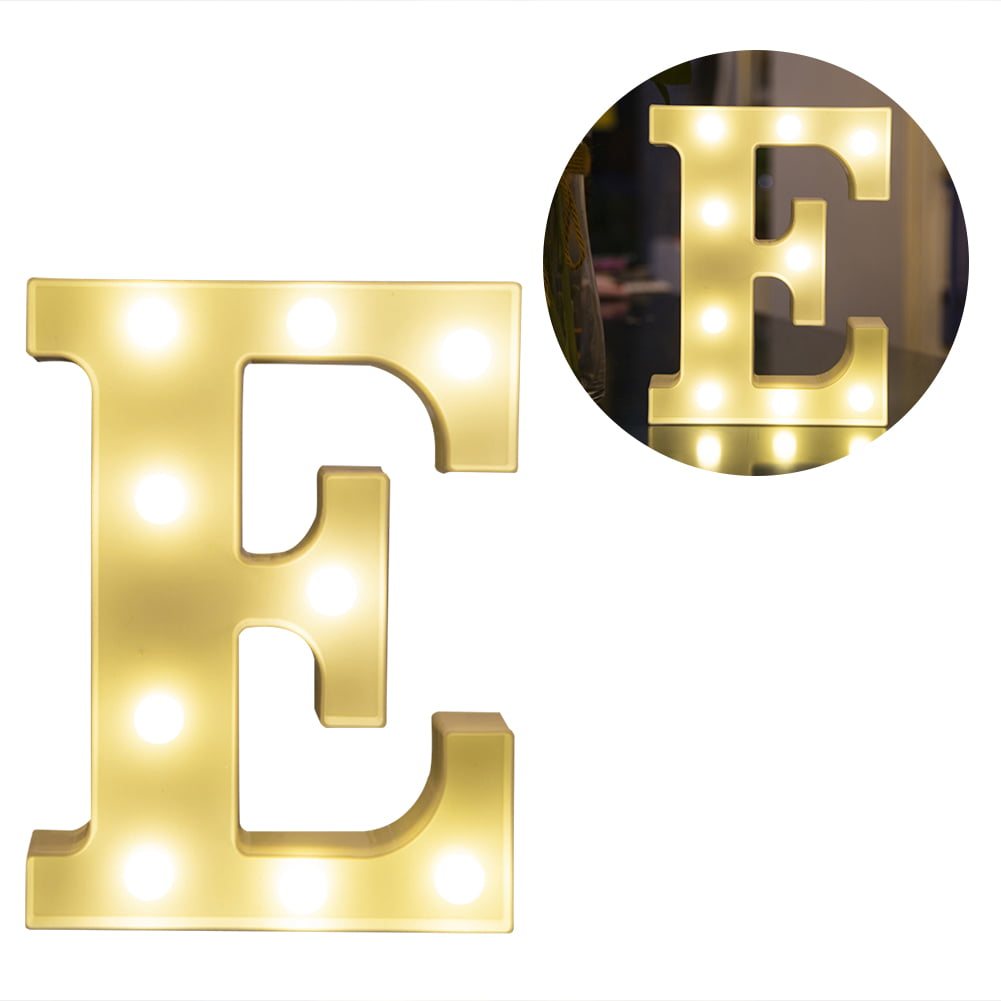 Details about   LED Lights Alphabet Marquee Sign Night Light Letters Birthday Party Decoration U