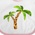 thumbnail image 4 of Inktastic Palm Trees Boys or Girls Baby Bib, 4 of 4