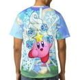 thumbnail image 6 of Kirby Dreamland Unisex Short Sleeve T Shirt Daily Novelty 3D Printed T-Shirts Soft Comfortable Tee Shirt Top For Men And Women, 6 of 7