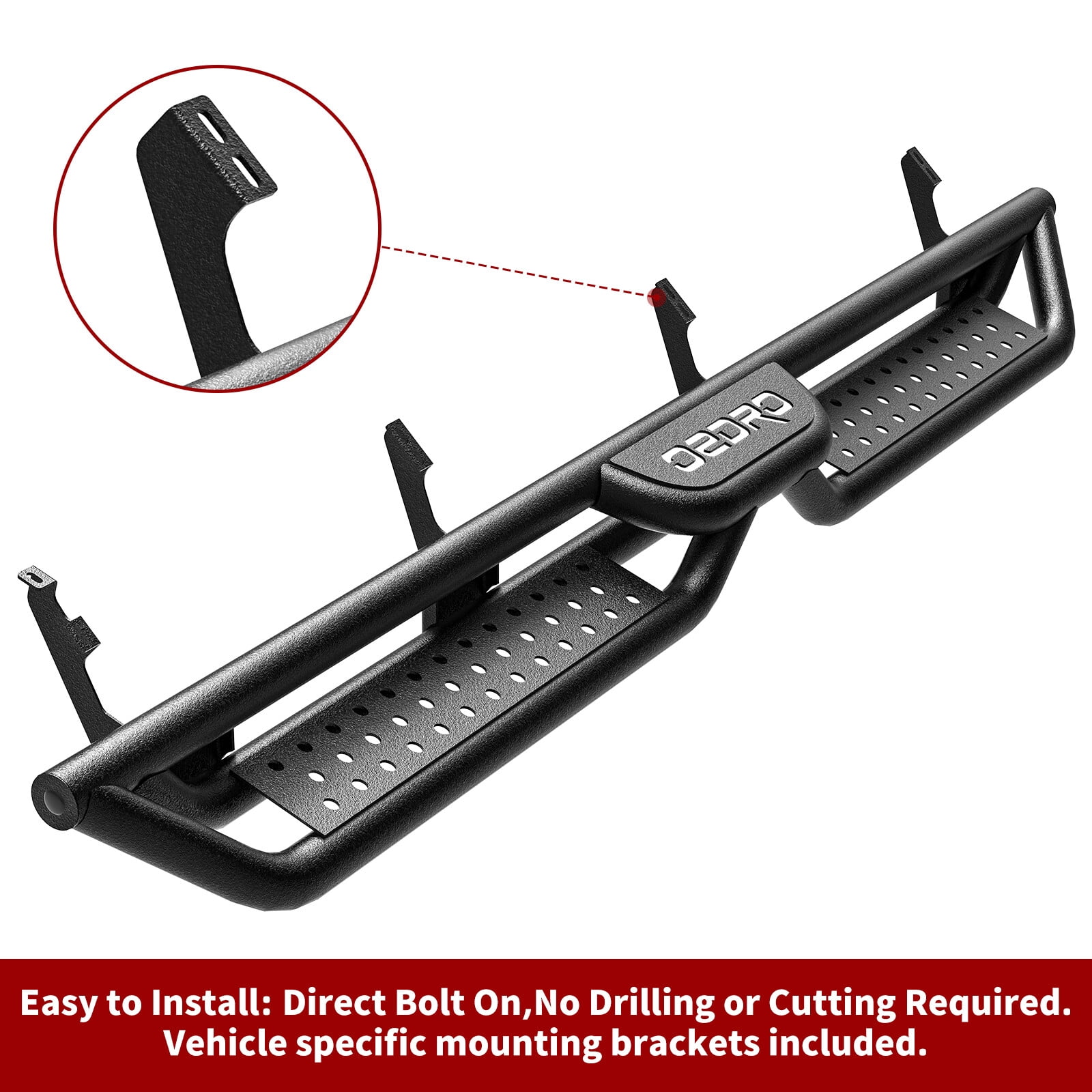 Running Boards for 2007-2021 Toyota Tundra CrewMax Cab Drop Side Step Nerf Bars