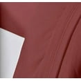 thumbnail image 3 of NC Home Fashions Embroidered ultra soft microfiber sheet set, Queen, Marsala, 3 of 4