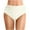 Beige, variant on Women's Summer Solid Color Pleated Beach Swim Trunks - Double - Layered, Suitable for Beach