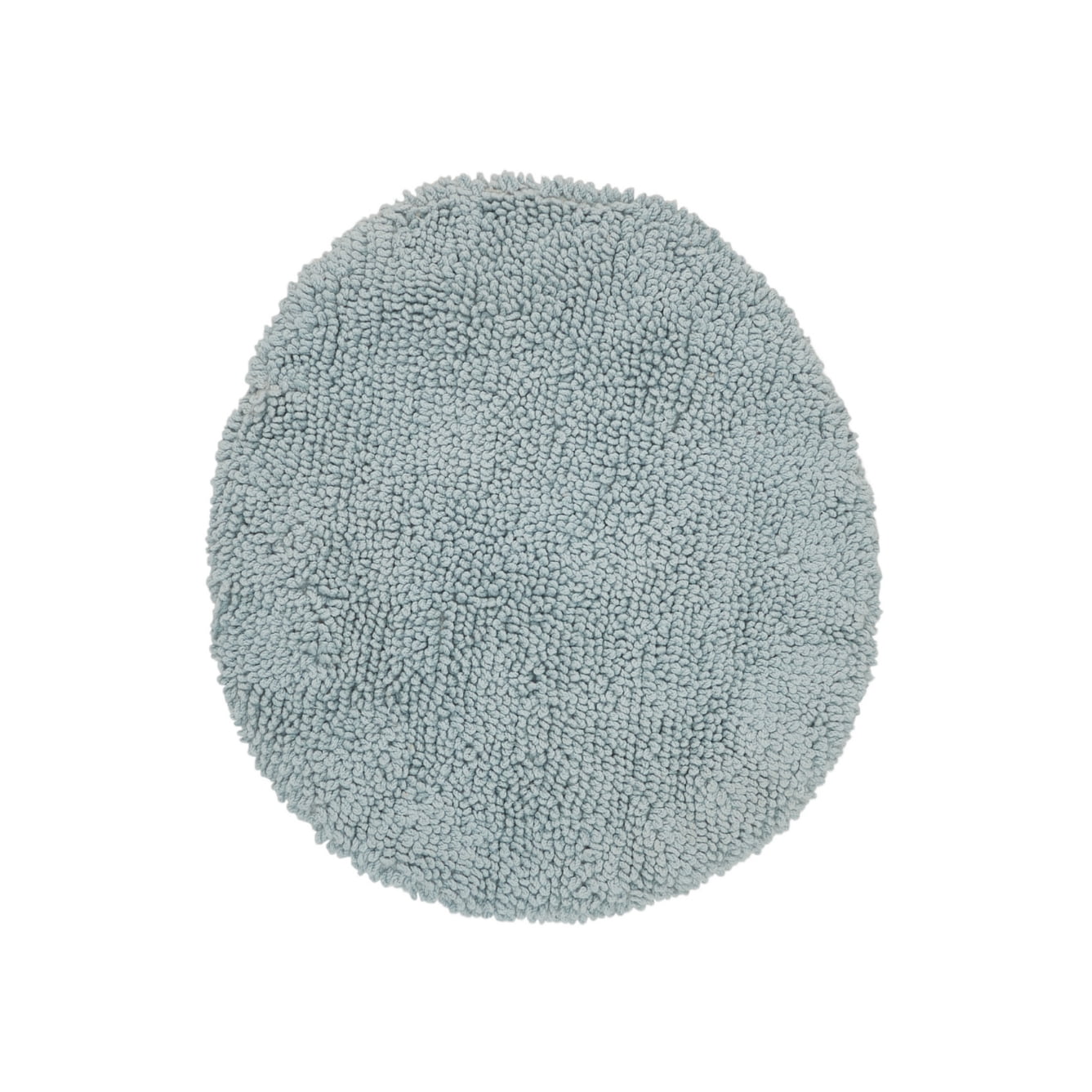 Better Trends 18" x 20" Toilet Lid Cover, 100% Cotton, Extra Soft Tufted Cover, Water Absorbent & Non Slip Bath Mat, (Blue) Granada Collection