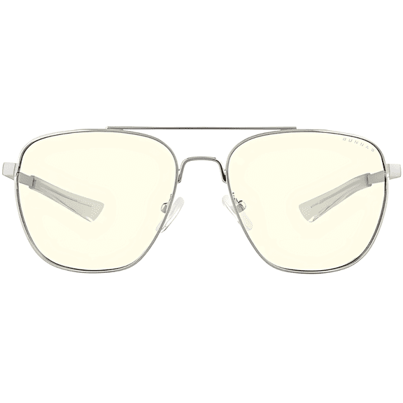 Gunnar Technology Eyewear Mustang Frame Color: Chrome, Lens Color: Clear