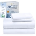 thumbnail image 1 of California Design Den Luxury 800 Thread Count King Size Sheets Set - 100% Cotton Sheets, Soft Sateen, Deep Pockets with Anti Skid Elastic for a Snug Fit,, 1 of 8
