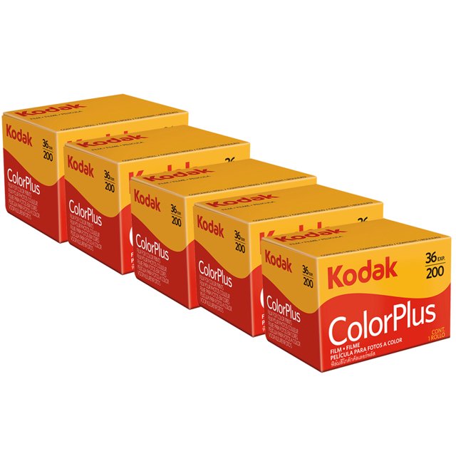 5x Kodak ColorPlus 200 Color Negative Film (35mm Roll Film, 36 Exposures)