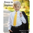 thumbnail image 3 of Corbata de Clip Umo Lorenzo para Niños Amarilla para 0-10 años, 3 of 8