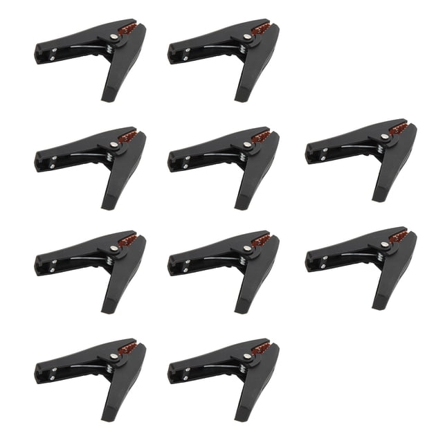 Battery Clips, J.60058 High Accuracy Insulated 10pcs Electrical Test Clamps For Car For Hardware For Electronics Black