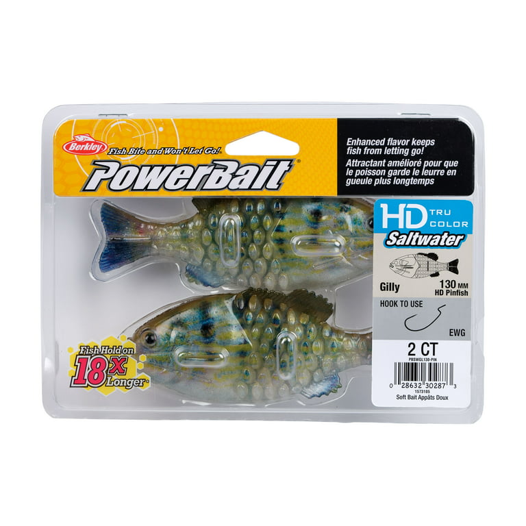 Berkley PowerBait Saltwater Gilly, 130 mm, HD Pinfish, Soft