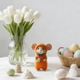 thumbnail image 4 of zhangmingg Handmade Bunny Rabbit Animal Figurine Cute Easter Decoration for Home Desktop Ornament and Tiered Tray Display, 4 of 4