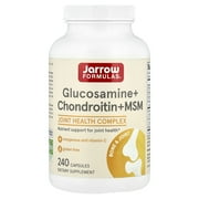 Jarrow Formulas Glucosamine and Chondroitin and MSM, Supports Joint Health, 240 Caps