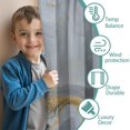 thumbnail image 3 of Blackout Kids Curtains,Gray Gold Marble Pattern Childrens Insulated Curtains Set Of 2,Bedroom Essentials,Toddler Room Decor 52"x63", 3 of 5