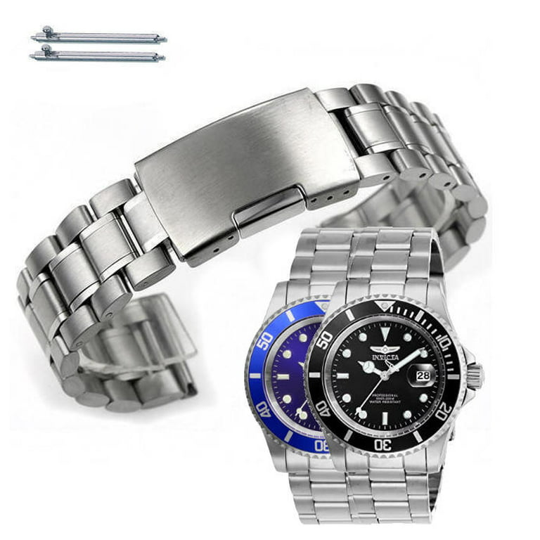 Jakke tvetydig slå op Metal Replacement Watch Band Fits Invicta Pro Diver 40mm 26970 26971 #5015  - Walmart.com