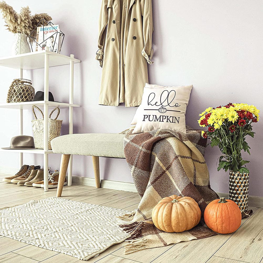 Unbranded Fall Pillow Covers 18x18 Set Of 4 For Autumn Decoration Fall Decor Pumpkin Fall Pillows Decorative Throw Pillows
