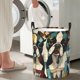 thumbnail image 5 of Fotbe Colorful Bulldog Duo Cesto de Ropa con Asas, Cesto Impermeable de Gran Capacidad, Bolsa de Lavado para Dormitorio, Cesto de Ropa con Ruedas y Asas-Small, 5 of 6