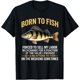 thumbnail image 1 of Born to Fish Forced to Sell My Labor - Camiseta divertida de meme de pesca, 1 of 2