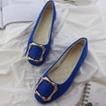 thumbnail image 6 of Womens Shoes Solid Color Comfort Slip-Ons Flat Work Shoes Casual Lady Dress Shoes Multi-Color Plus Size Cloth Shoes for Women, 6 of 6