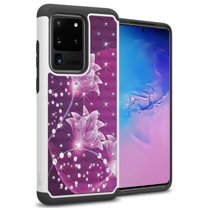 CoverON Samsung Galaxy S20 Ultra Case, Aurora Series Rhinestone Phone Cover