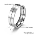 thumbnail image 3 of 'I Love You' Couple Ring 6mm Men/Women CZ Stainless Steel Wedding Band Size 5-11, 3 of 9