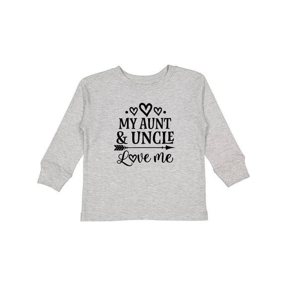 Inktastic My Aunt and Uncle Love Me Niece Gift Boys or Girls Long Sleeve Toddler T-Shirt