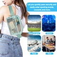thumbnail image 3 of Biplut Clear Fanny Pack Belt Bag Large Capacity Water-Resistant Zipper Closure Stadium Approved Transparent Waist Bag (Light Green), 3 of 13