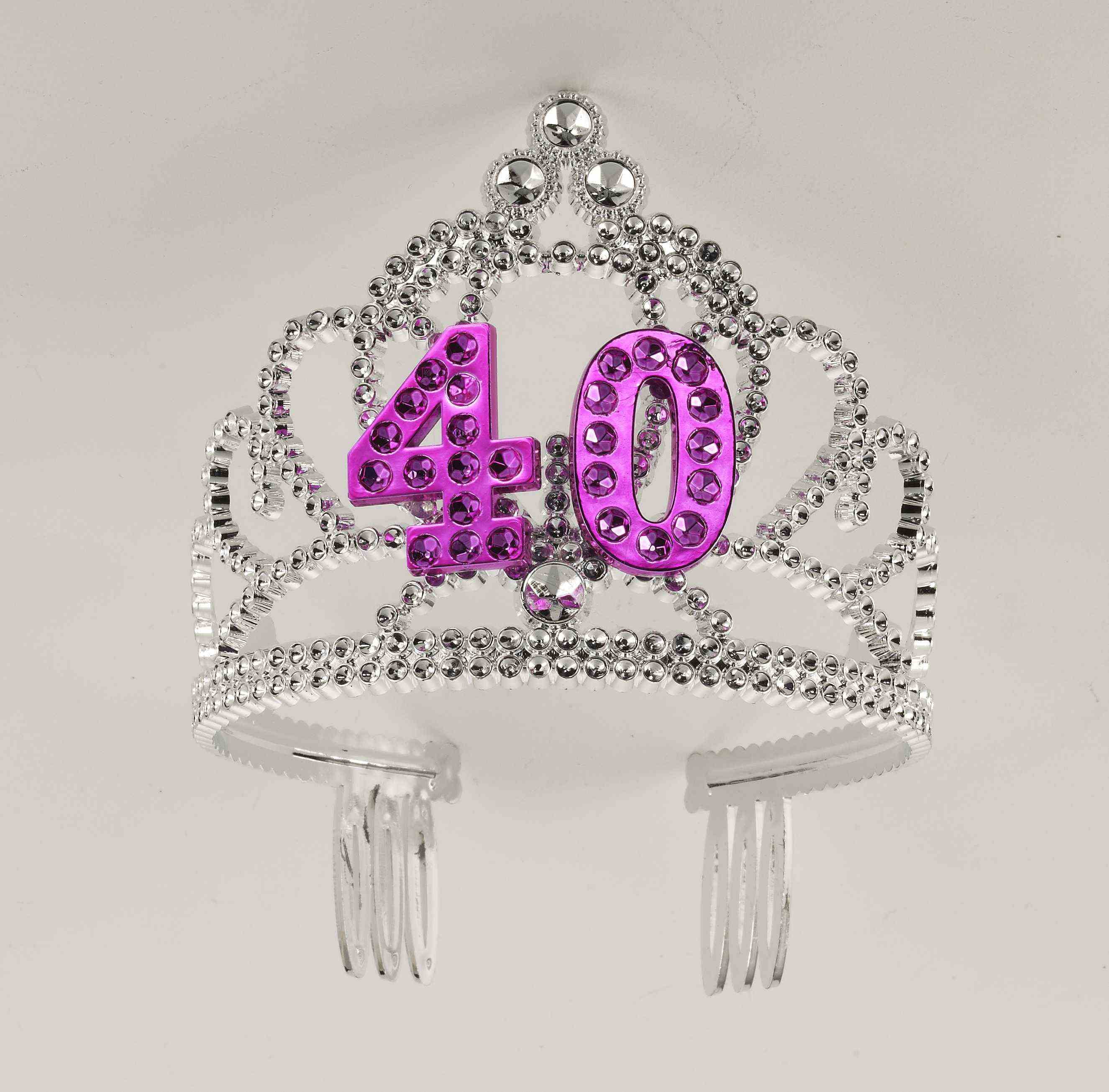 40th Birthday Princess Tiara Crown Party Princess Plastic Tiara