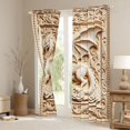 thumbnail image 3 of Homewish 3D Dragon Print Kitchen Curtains,Magical Wildlife Black Out Curtains Pack of 2 (42x63 Each),Cream, 3 of 6