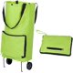 thumbnail image 1 of Bolsa de supermercado plegable portátil Bolsa de carrito de compras plegable con correas de mano y ruedas - Verde JFHHH pequeña, 1 of 1