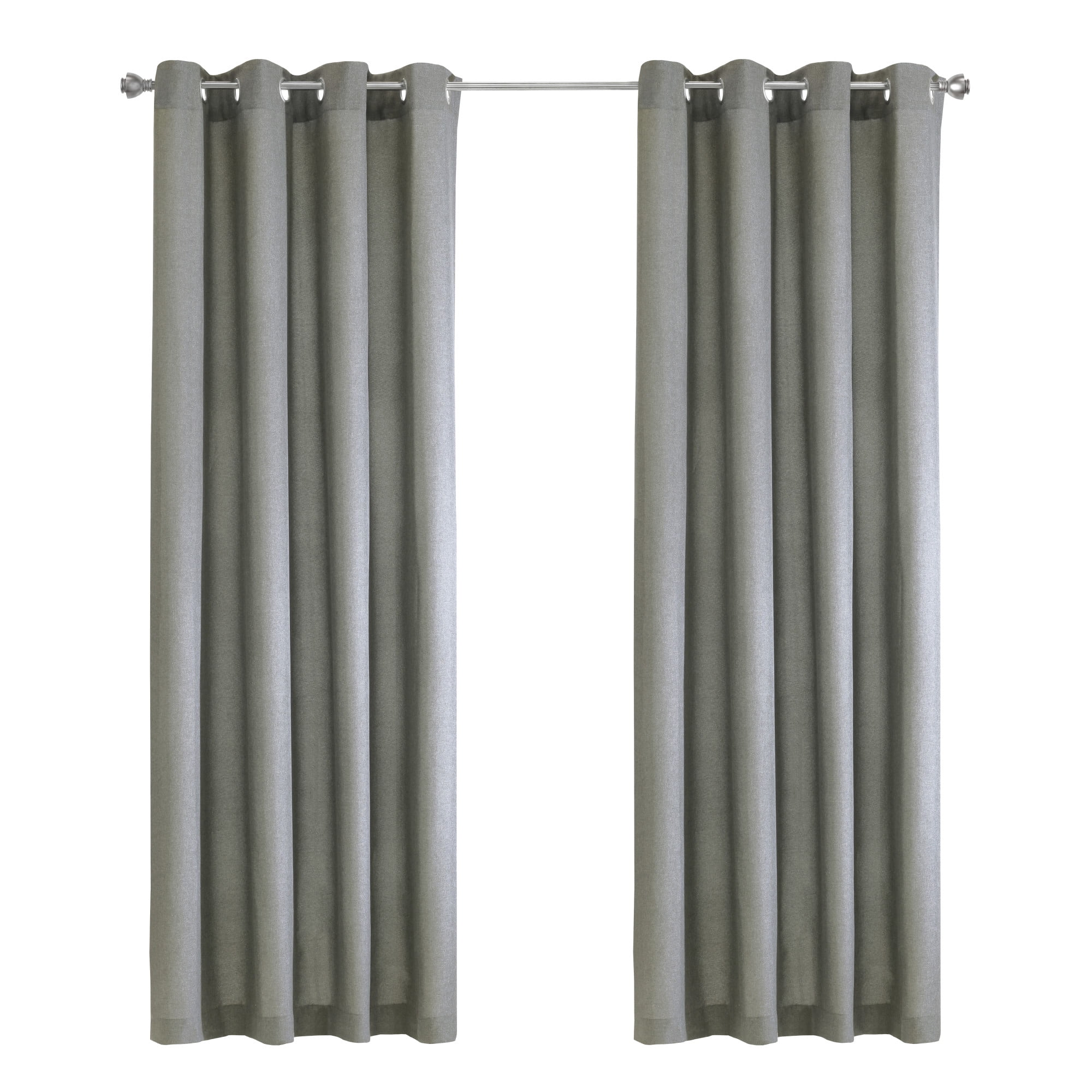 Loft Living Murphy Light Filtering Grommet Indoor Curtain 52 x 95 in Grey