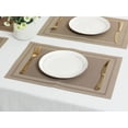 thumbnail image 6 of Unique Bargains Vinyl Placemats for Table Decor Washable Table Placemats 8pk Gold 18x12in, 6 of 7