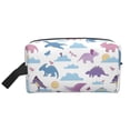 thumbnail image 2 of Uemuo Dinosaur Pattern Portable Toiletry Bags with Handle, Waterproof travel Make up Bags for Women, Large Capacity Travel Cosmetic Bags, 2 of 9