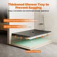 thumbnail image 5 of Jocisland Shower Curb Kit with Complete Shower Kit- Tray, Curb, Membrane, Seals, Corners, Trowel & Level, 48" x 72" Tray, Center Outlet Position, 5 of 9