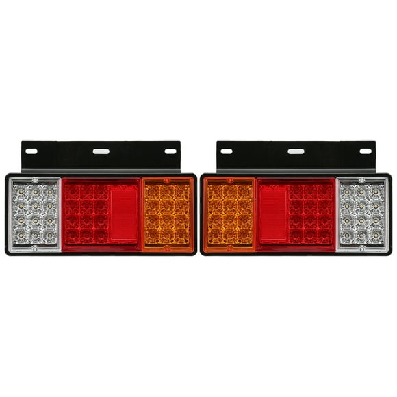 Taillight Assembly, Shock Resistant 12V 44 LEDs Truck Rear Lamp High Brightness Anti Rear End Collision Waterproof 3 Color Shell For Repairing